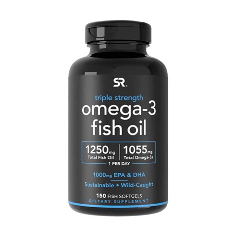 Sports Research Triple Strength Omega 3 Fish Oil .
